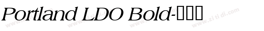 Portland LDO Bold字体转换